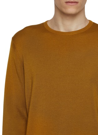  - J∞QUALITY  - Long Sleeve Crewneck Cashmere Silk Knit Top