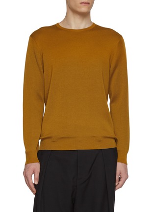 首图 - 点击放大 - J∞QUALITY  - Long Sleeve Crewneck Cashmere Silk Knit Top