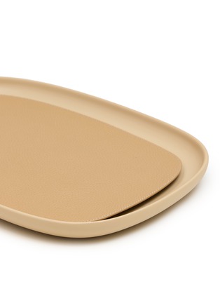 细节 –点击放大 - GIOBAGNARA - X Kelly Wearstler Maris Medium Rectangular Aluminium Stacking Tray — Cappuccino