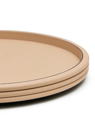 细节 –点击放大 - GIOBAGNARA - Scala Large Round Tray — Cappuccino