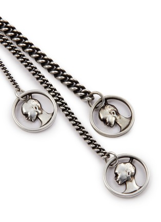 细节 - 点击放大 - ANN DEMEULEMEESTER - Ebby Coin Signet Silver Earrings