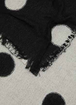 细节 - 点击放大 - YS ACCESSORIES - Reversible Polka Dot Wool Scarf