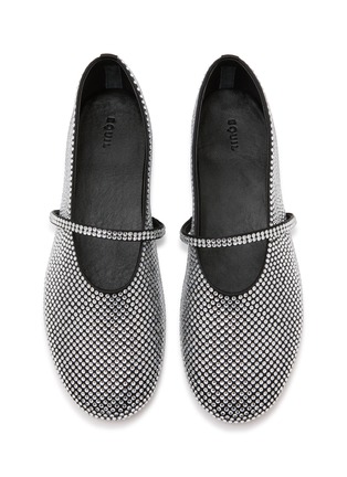 细节 - 点击放大 - EQUIL - Vienna Satin Rhinestone Mary Jane Flats