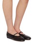 模特儿示范图 - 点击放大 - EQUIL - Vienna Leather Mary Jane Flats