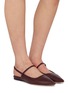 模特儿示范图 - 点击放大 - EQUIL - Glasgow Single Band Leather Slingback Flats