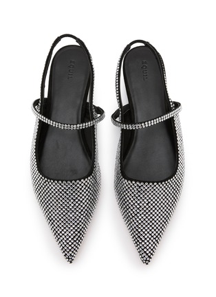 细节 - 点击放大 - EQUIL - Glasglow Suede Rhinestone Slingback Flats