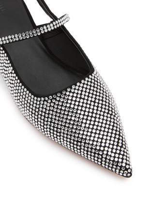细节 - 点击放大 - EQUIL - Glasglow Suede Rhinestone Slingback Flats