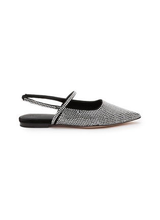 首图 - 点击放大 - EQUIL - Glasglow Suede Rhinestone Slingback Flats