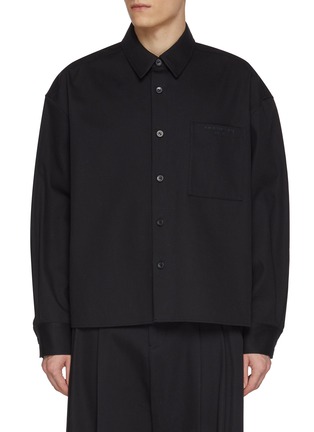 首图 - 点击放大 - ALEXANDERWANG - Boxy Cropped Cotton Shirt