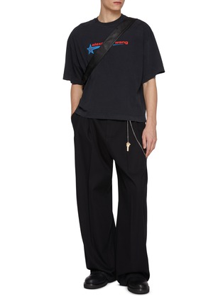 模特儿示范图 - 点击放大 - ALEXANDERWANG - LOGO 印花 T 恤