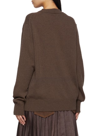 背面 - 点击放大 - SACAI - Tears Print Wool Knit Sweater