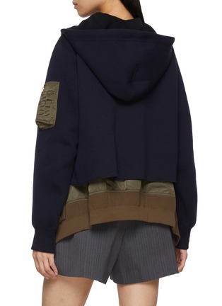 背面 - 点击放大 - SACAI - Sponge Sweat Nylon Hoodie