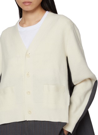  - SACAI - 拼接针织开衫