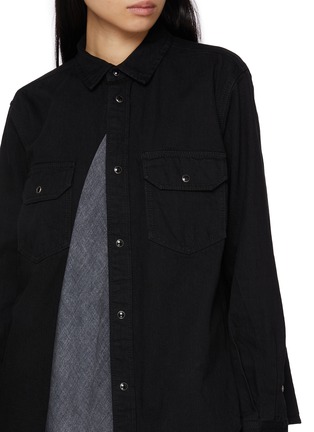  - SACAI - 拼接牛仔衬衫