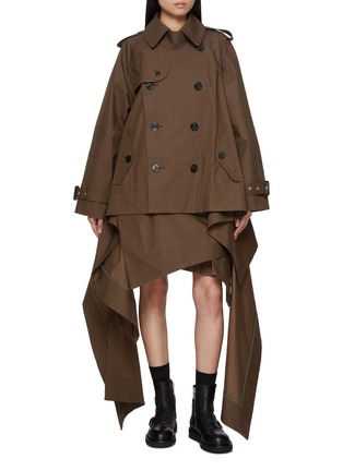 首图 - 点击放大 - SACAI - Double Breasted Cotton Gabardine Jacket