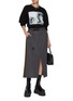 模特儿示范图 - 点击放大 - SACAI - Tears Miss You Printed Long Sleeve Cotton T-Shirt