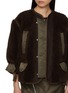  - SACAI - 毛绒拼接短款夹克