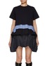 首图 - 点击放大 - SACAI - Hybrid Shirt Layered Cotton T-Shirt
