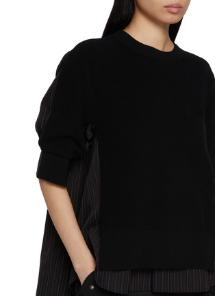  - SACAI - 拼接针织上衣