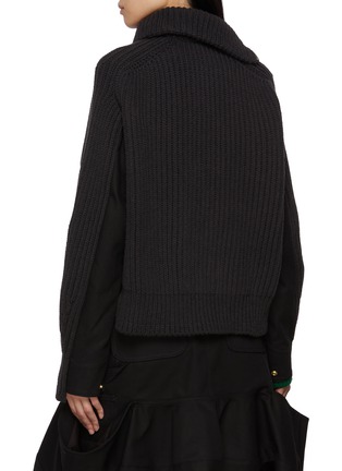 背面 - 点击放大 - SACAI - x Carhartt Asymmetrical Zip Knit Blouson Jacket