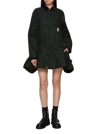 模特儿示范图 - 点击放大 - SACAI - X Carhartt WIP Duck Canvas Dress Coat