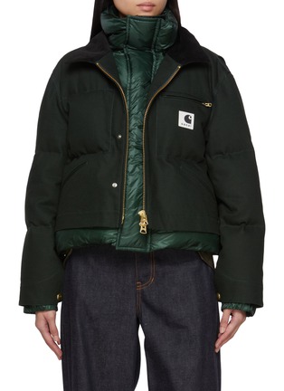 首图 - 点击放大 - SACAI - X CARHARTT WIP 拼接羽绒夹克