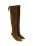 细节 - 点击放大 - PEDDER RED - Sophia 60 Suede Thigh High Boots