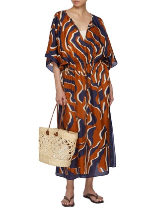 模特儿示范图 - 点击放大 - ERES - Archipel Silk Kaftan
