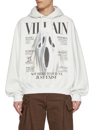 首图 - 点击放大 - DOUBLET - Ghost Villain Magazine Cover Print Cotton Hoodie