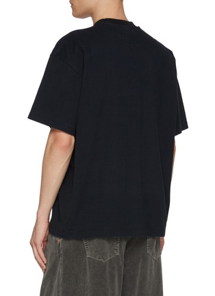 背面 - 点击放大 - DOUBLET - Crow Villain Magazine Cover Print Cotton T-Shirt