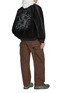 模特儿示范图 - 点击放大 - DOUBLET - Flocked Souvenir Embroidered Cotton Denim Jacket