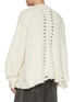 背面 - 点击放大 - DOUBLET - Backbone Cutout Distressed Cotton Cardigan
