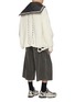 模特儿示范图 - 点击放大 - DOUBLET - Backbone Cutout Distressed Cotton Cardigan