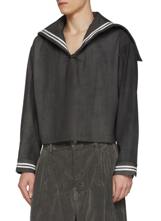 细节 - 点击放大 - DOUBLET - Neo Sailor Convertible High Collar Wool Sweater