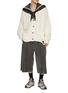 模特儿示范图 - 点击放大 - DOUBLET - Neo Sailor Convertible High Collar Wool Sweater