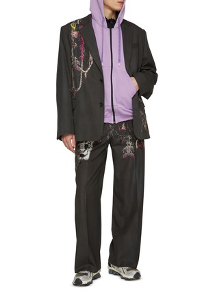 模特儿示范图 - 点击放大 - DOUBLET - Reversible Cotton Blend Zip Up Track Jacket