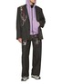 模特儿示范图 - 点击放大 - DOUBLET - Reversible Cotton Blend Zip Up Track Jacket