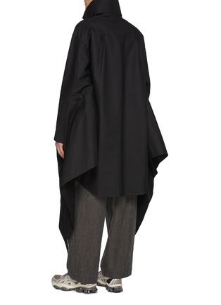 背面 - 点击放大 - DOUBLET - Pteranodon Wing Draped Long Sleeve Cotton Shirt