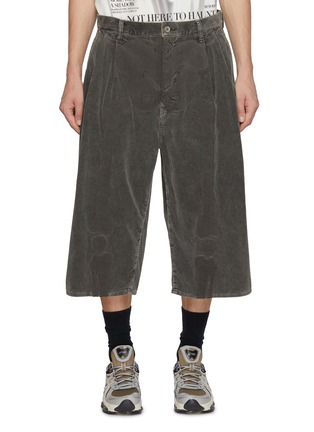 首图 - 点击放大 - DOUBLET - Skeleton Bone Appliqué Cotton Corduroy Shorts