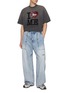 模特儿示范图 - 点击放大 - DOUBLET - Sparkled I Heart Me Sequin Chenille Cotton T-Shirt