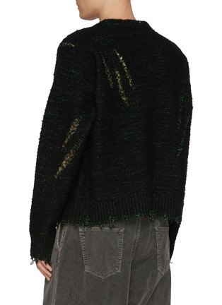 背面 - 点击放大 - DOUBLET - Skeleton Scratch Distressed Wool Sweater