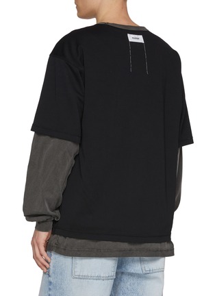 背面 - 点击放大 - DOUBLET - On Off Power Icon Reversible Cotton Blend T-Shirt