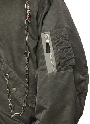 - DOUBLET - Key Chain Charm Embellished Bomber Jacket