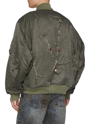 背面 - 点击放大 - DOUBLET - Key Chain Charm Embellished Bomber Jacket