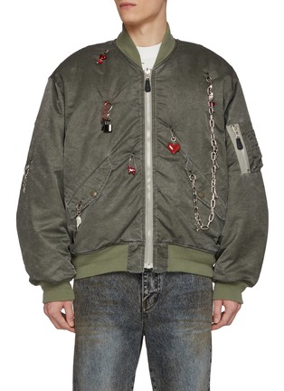 首图 - 点击放大 - DOUBLET - Key Chain Charm Embellished Bomber Jacket