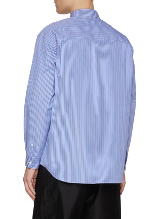 背面 - 点击放大 - COMME DES GARÇONS HOMME - Ralph Steadman Art Patchwork Striped Cotton Shirt