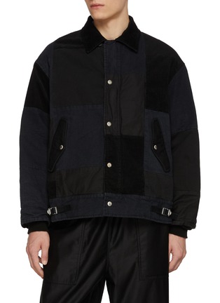 首图 - 点击放大 - COMME DES GARÇONS HOMME - Patchwork Cotton Oxford Jacket
