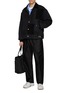 模特儿示范图 - 点击放大 - COMME DES GARÇONS HOMME - Patchwork Cotton Oxford Jacket