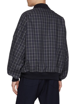 背面 - 点击放大 - COMME DES GARÇONS HOMME - Checkered Zip Up Cotton Jacket
