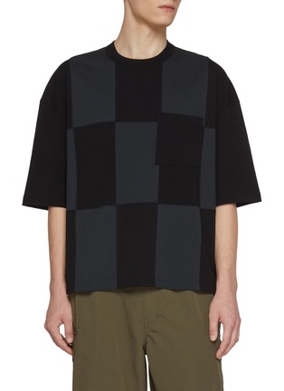 首图 - 点击放大 - COMME DES GARÇONS HOMME - Patchwork Cotton T-Shirt